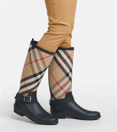 burberry check rain boot|burberry rain jacket.